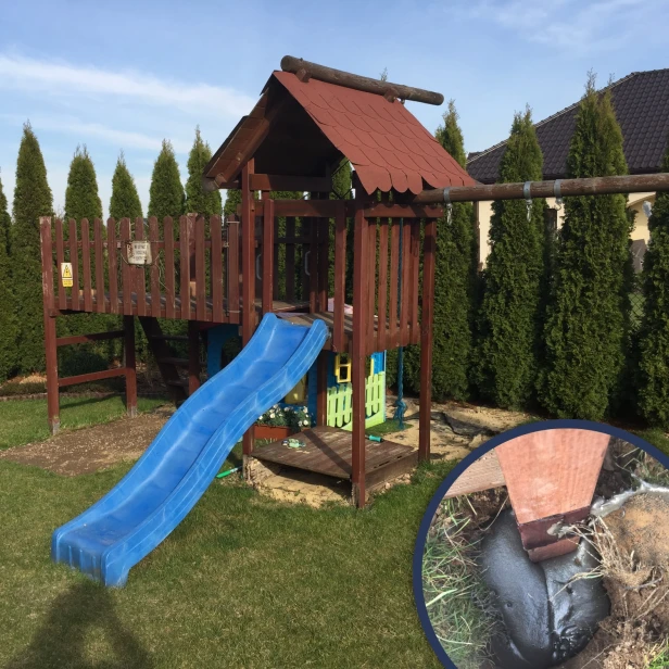 Zastosowanie masy Quikset w montażu placu zabaw.webp